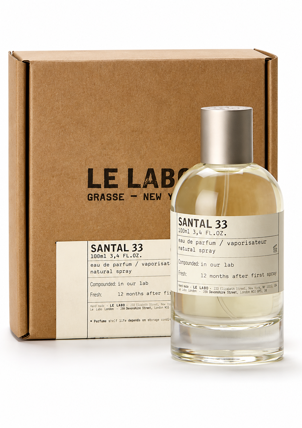 Le Labo Santal 33 Eau de Parfum 3.4 oz / 100 ml Unisex